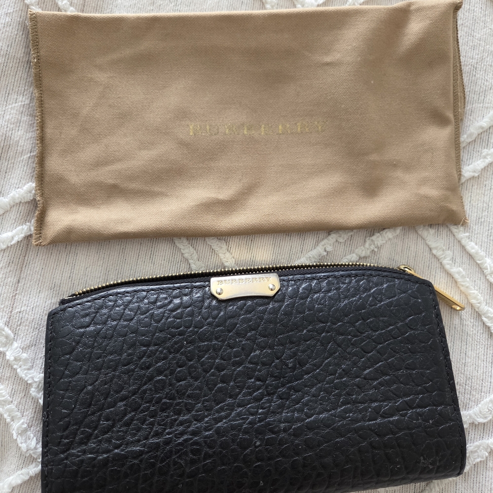Burberry Black Leather Wallet